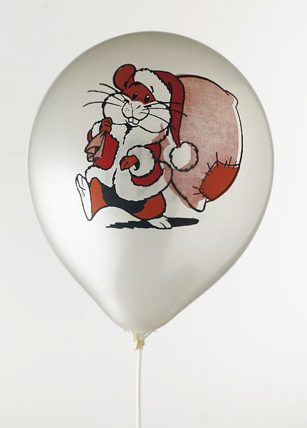Ballonger med tryck - julmotiv