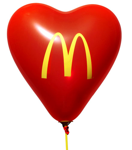 Ballonger med tryck - McDonalds